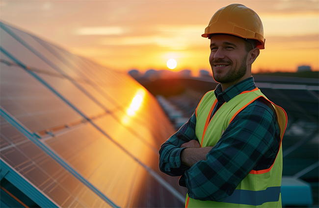 Paneles solares en Aller