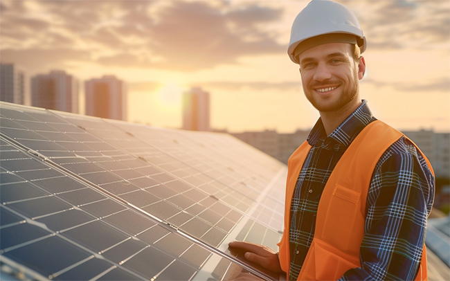 Paneles solares en Inca