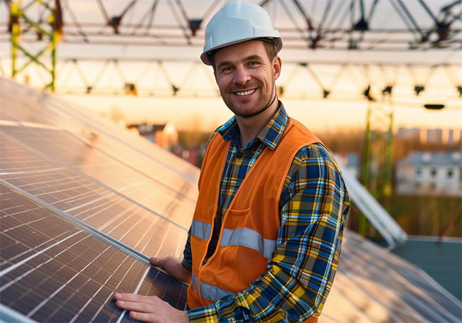 Paneles solares en Puerto Real
